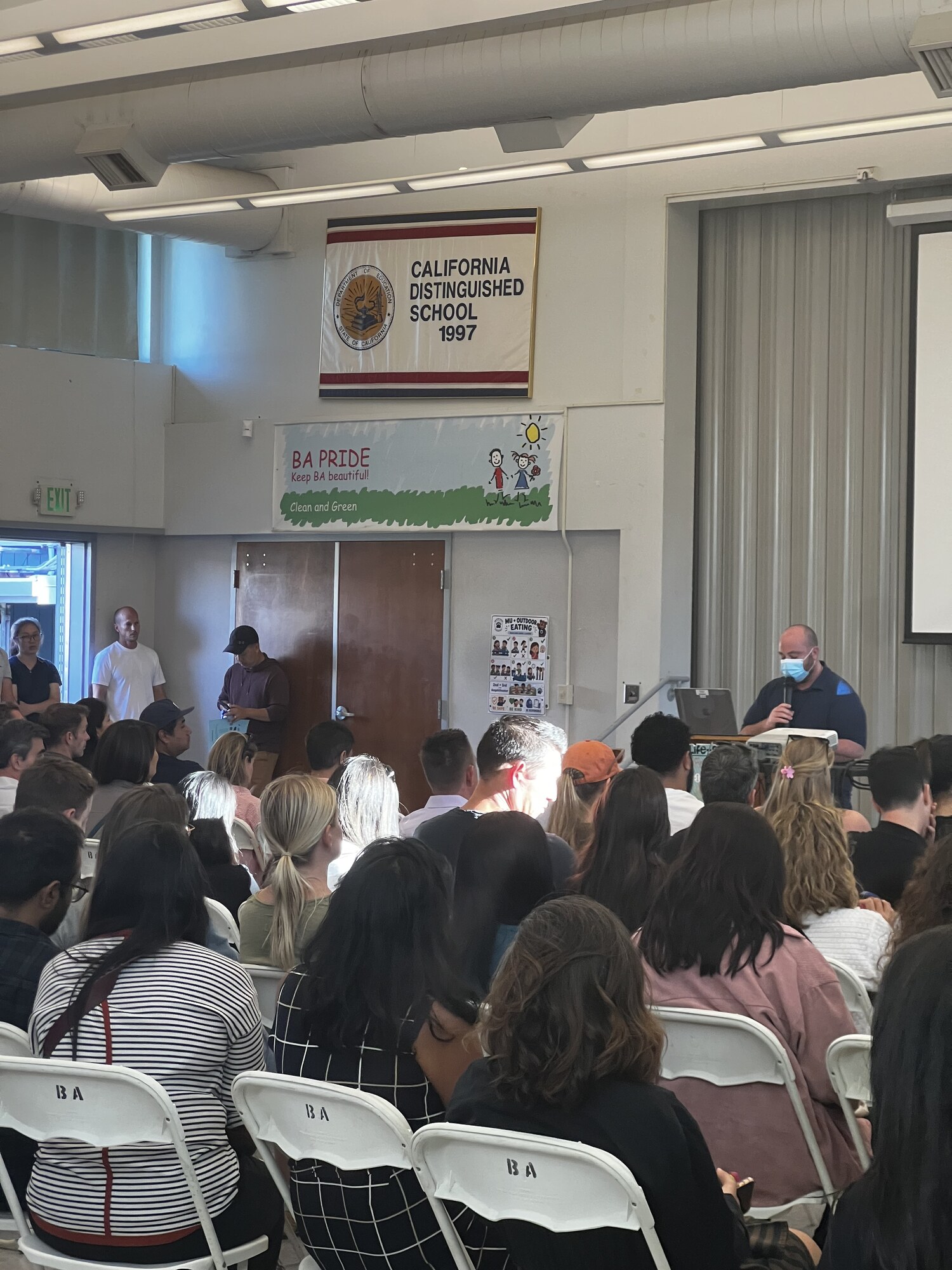 Families and teachers gathered for Back to School Night