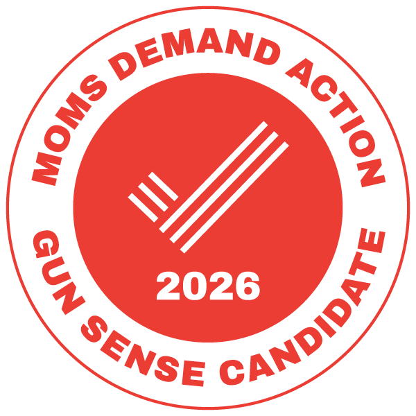 Moms Demand Action 2026 Gun Sense Candidate badge